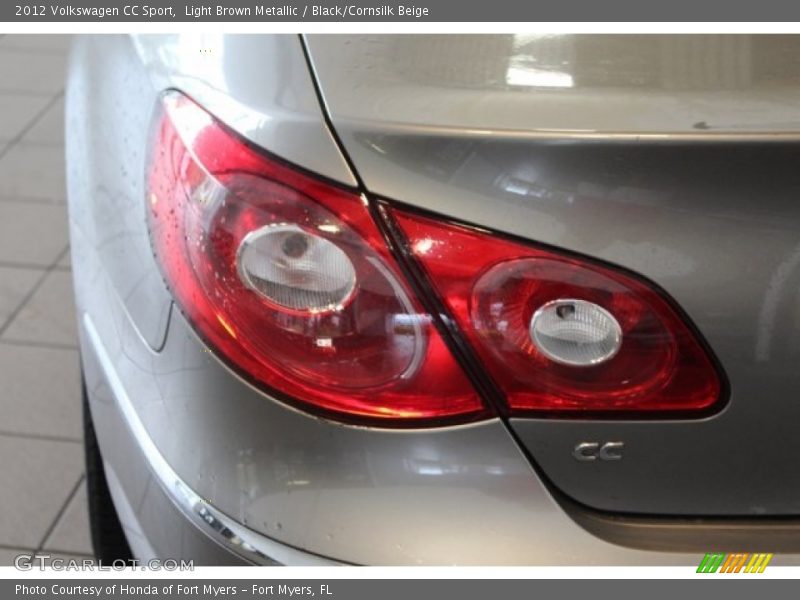 Light Brown Metallic / Black/Cornsilk Beige 2012 Volkswagen CC Sport