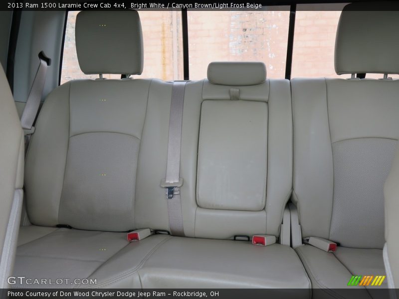 Bright White / Canyon Brown/Light Frost Beige 2013 Ram 1500 Laramie Crew Cab 4x4