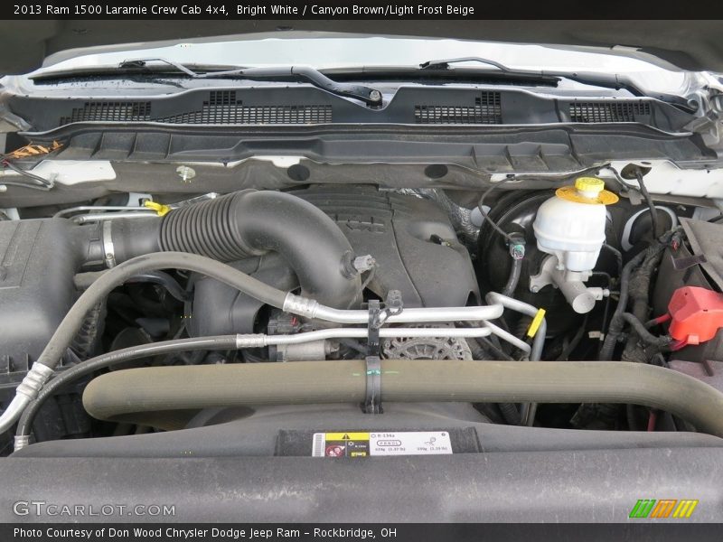 Bright White / Canyon Brown/Light Frost Beige 2013 Ram 1500 Laramie Crew Cab 4x4