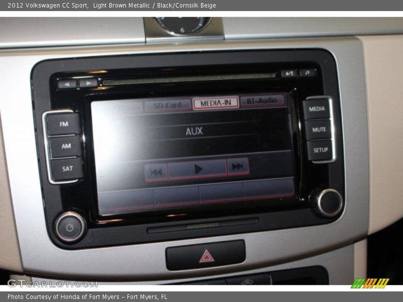 Light Brown Metallic / Black/Cornsilk Beige 2012 Volkswagen CC Sport