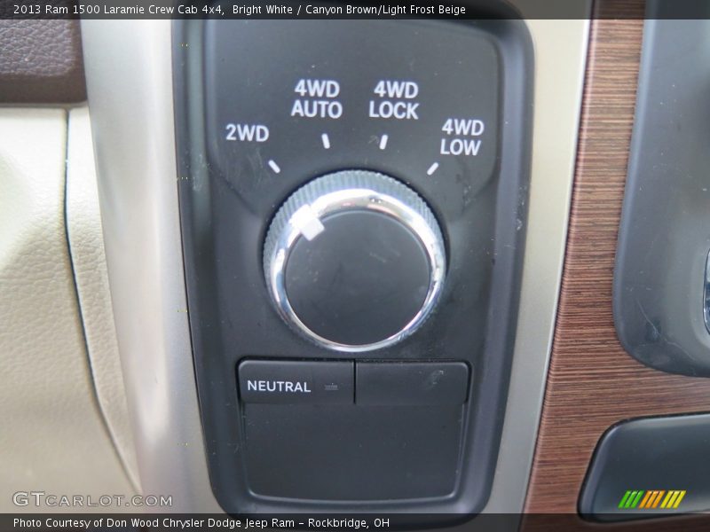 Bright White / Canyon Brown/Light Frost Beige 2013 Ram 1500 Laramie Crew Cab 4x4