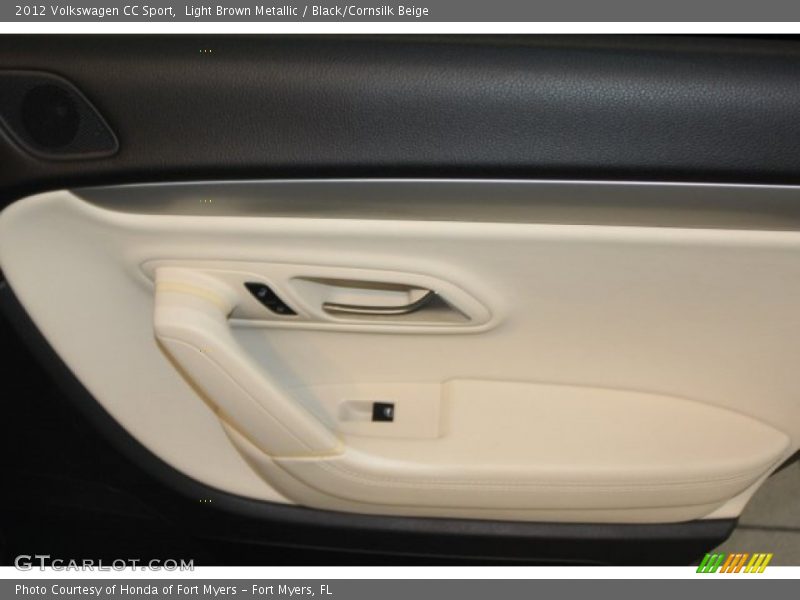 Light Brown Metallic / Black/Cornsilk Beige 2012 Volkswagen CC Sport
