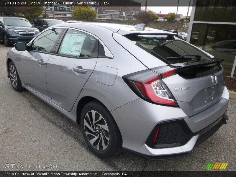 Lunar Silver Metallic / Black 2018 Honda Civic LX Hatchback