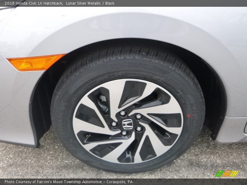 Lunar Silver Metallic / Black 2018 Honda Civic LX Hatchback