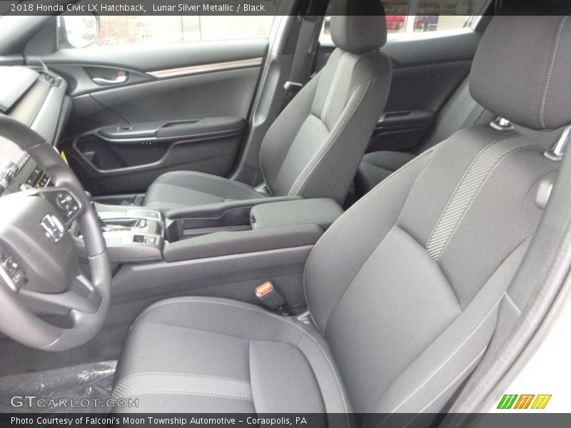Lunar Silver Metallic / Black 2018 Honda Civic LX Hatchback