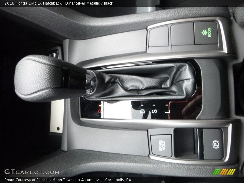 Lunar Silver Metallic / Black 2018 Honda Civic LX Hatchback