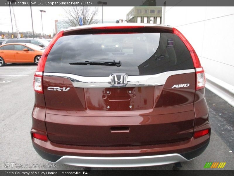 Copper Sunset Pearl / Black 2015 Honda CR-V EX