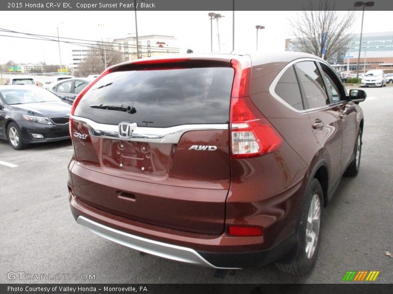 Copper Sunset Pearl / Black 2015 Honda CR-V EX