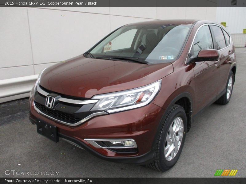 Copper Sunset Pearl / Black 2015 Honda CR-V EX