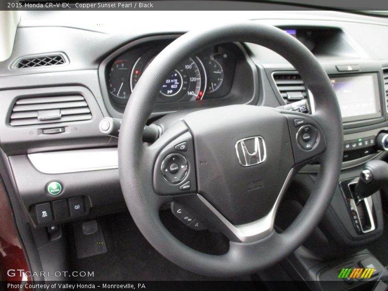 Copper Sunset Pearl / Black 2015 Honda CR-V EX