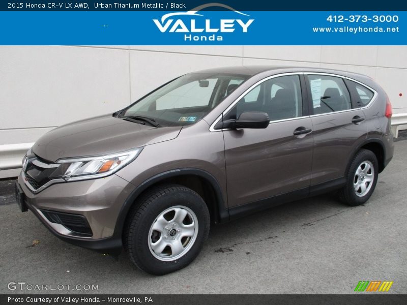Urban Titanium Metallic / Black 2015 Honda CR-V LX AWD