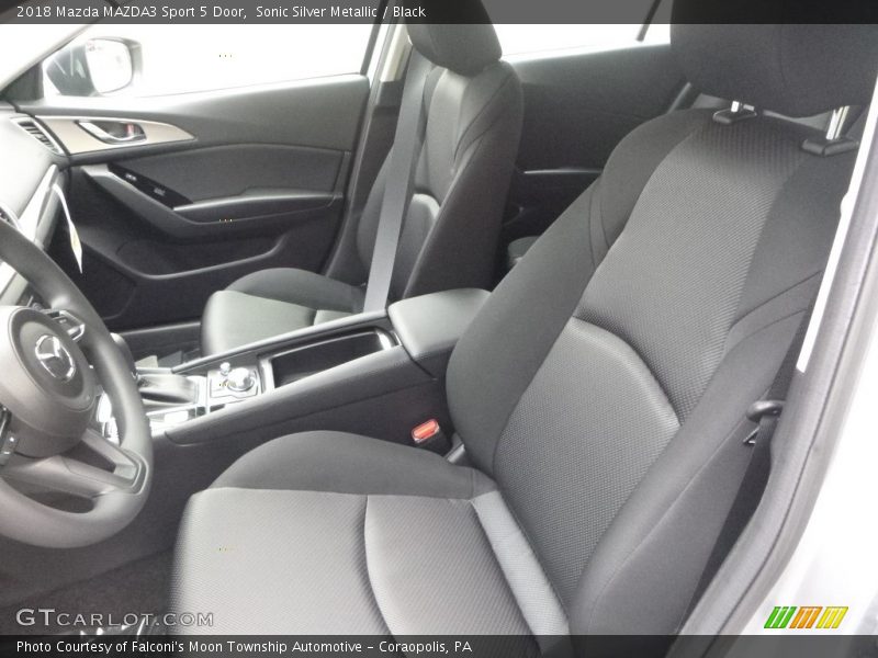 Sonic Silver Metallic / Black 2018 Mazda MAZDA3 Sport 5 Door