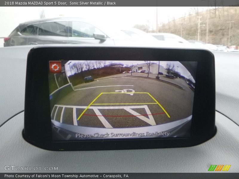 Sonic Silver Metallic / Black 2018 Mazda MAZDA3 Sport 5 Door