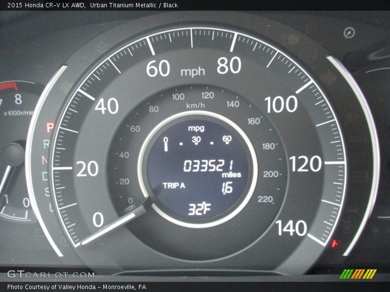 Urban Titanium Metallic / Black 2015 Honda CR-V LX AWD