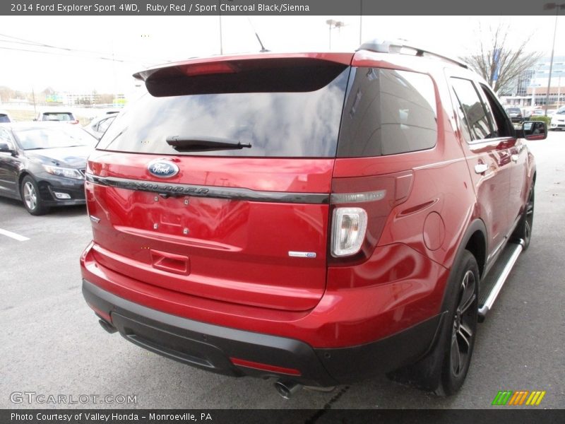 Ruby Red / Sport Charcoal Black/Sienna 2014 Ford Explorer Sport 4WD