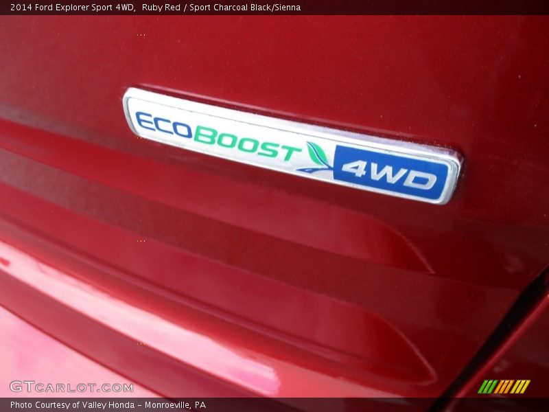 Ruby Red / Sport Charcoal Black/Sienna 2014 Ford Explorer Sport 4WD