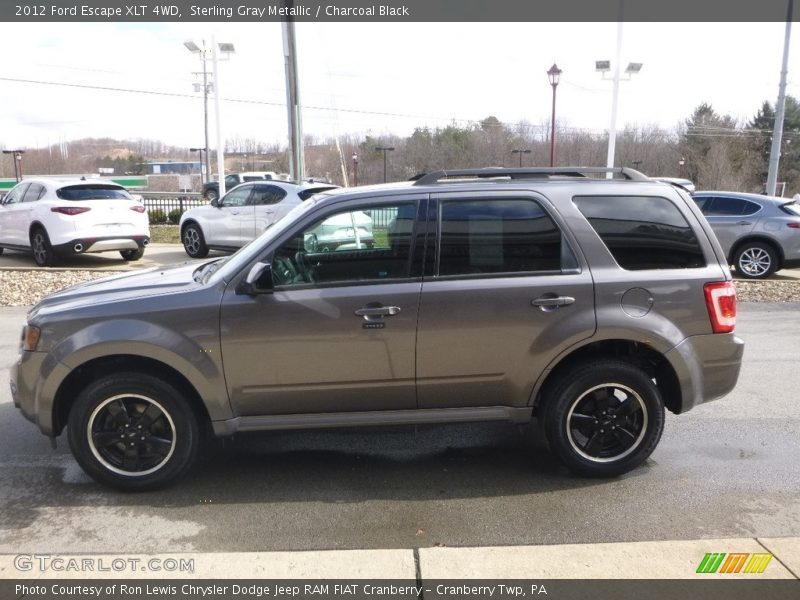 Sterling Gray Metallic / Charcoal Black 2012 Ford Escape XLT 4WD
