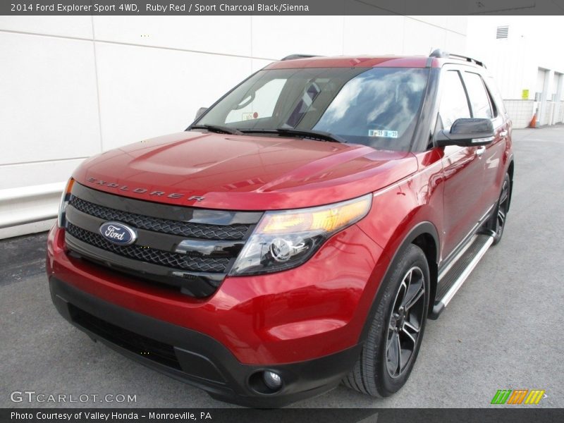 Ruby Red / Sport Charcoal Black/Sienna 2014 Ford Explorer Sport 4WD