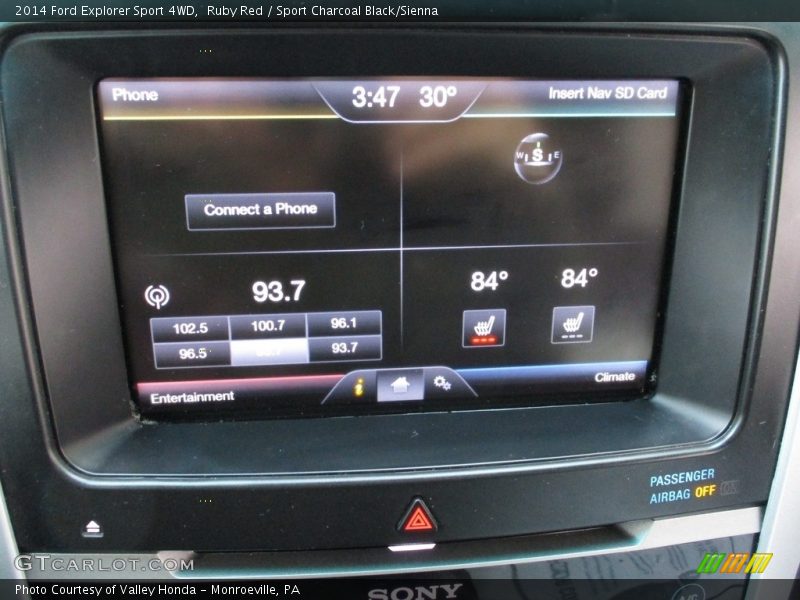 Ruby Red / Sport Charcoal Black/Sienna 2014 Ford Explorer Sport 4WD