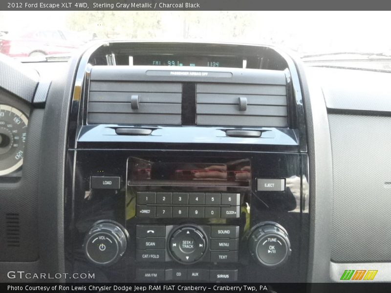 Sterling Gray Metallic / Charcoal Black 2012 Ford Escape XLT 4WD