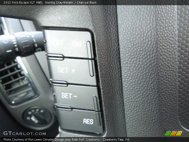 Sterling Gray Metallic / Charcoal Black 2012 Ford Escape XLT 4WD