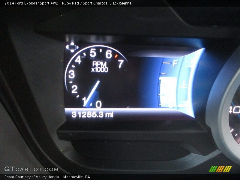 Ruby Red / Sport Charcoal Black/Sienna 2014 Ford Explorer Sport 4WD