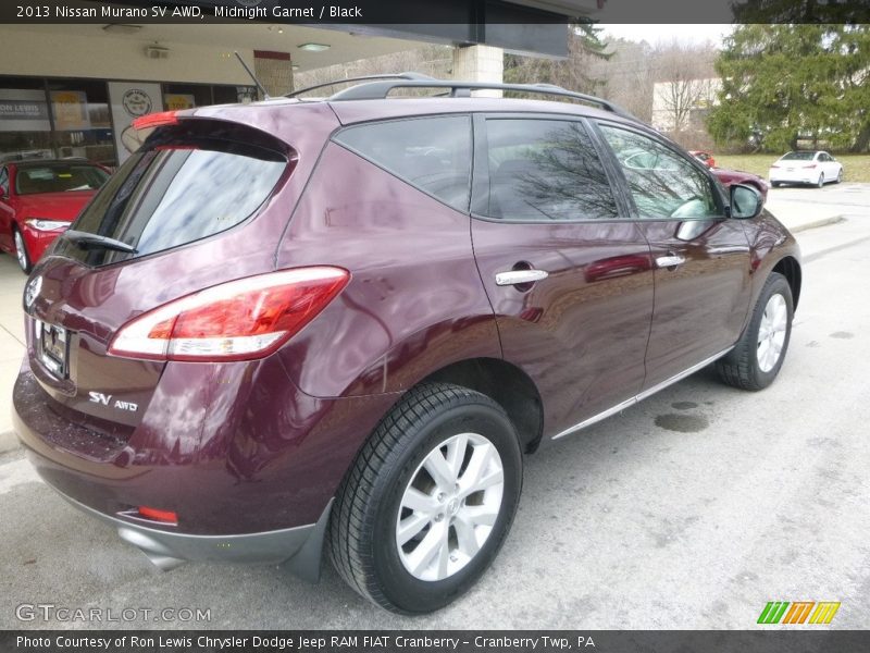 Midnight Garnet / Black 2013 Nissan Murano SV AWD