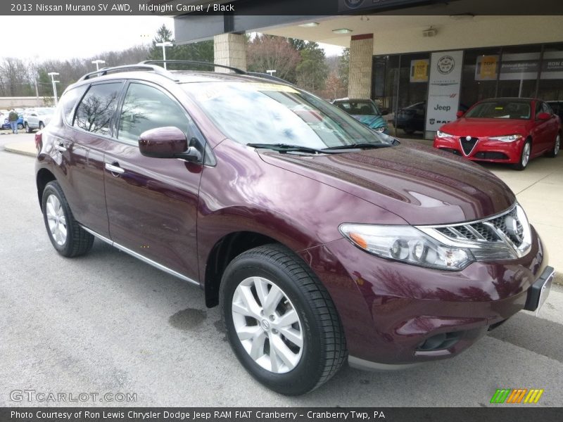 Midnight Garnet / Black 2013 Nissan Murano SV AWD