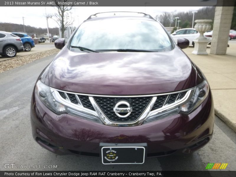 Midnight Garnet / Black 2013 Nissan Murano SV AWD