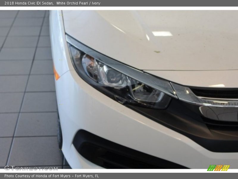 White Orchid Pearl / Ivory 2018 Honda Civic EX Sedan