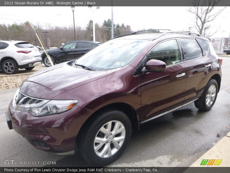 Midnight Garnet / Black 2013 Nissan Murano SV AWD