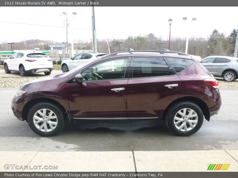Midnight Garnet / Black 2013 Nissan Murano SV AWD