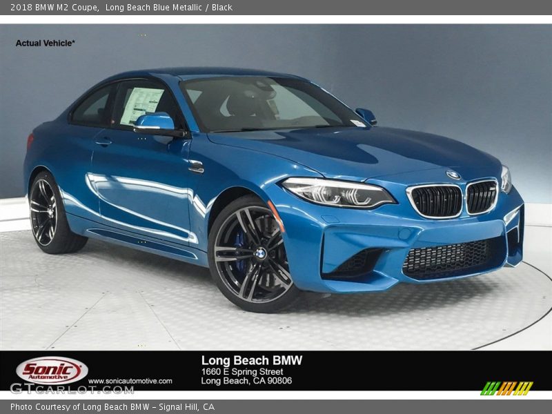 Long Beach Blue Metallic / Black 2018 BMW M2 Coupe