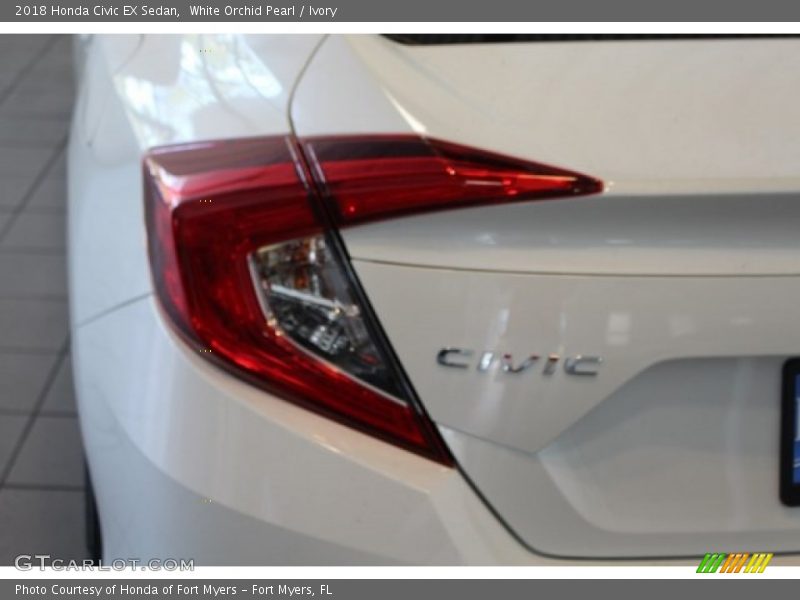 White Orchid Pearl / Ivory 2018 Honda Civic EX Sedan