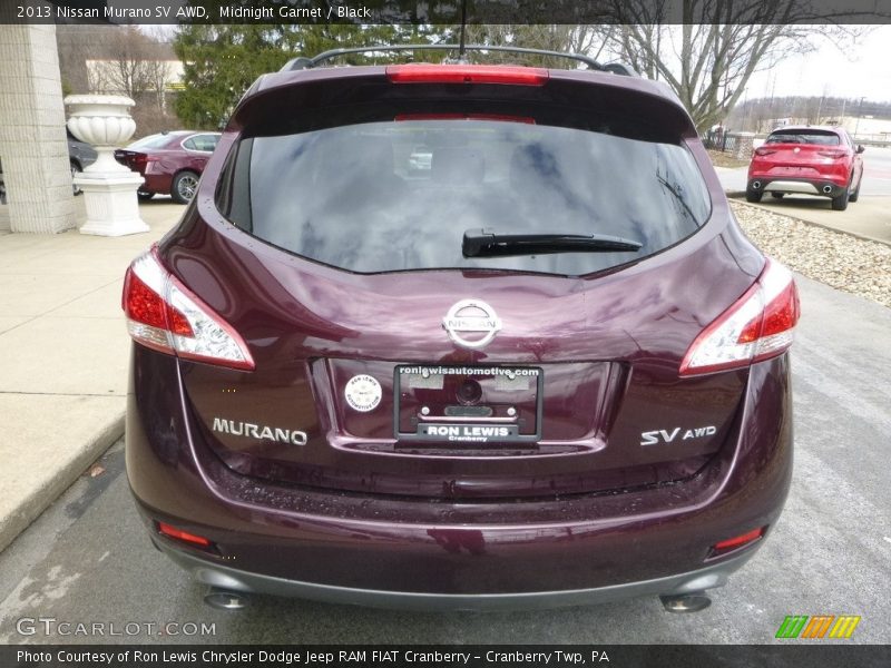 Midnight Garnet / Black 2013 Nissan Murano SV AWD