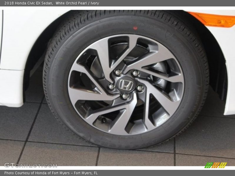 White Orchid Pearl / Ivory 2018 Honda Civic EX Sedan