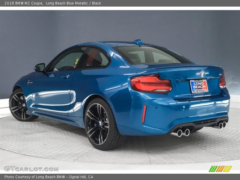 Long Beach Blue Metallic / Black 2018 BMW M2 Coupe