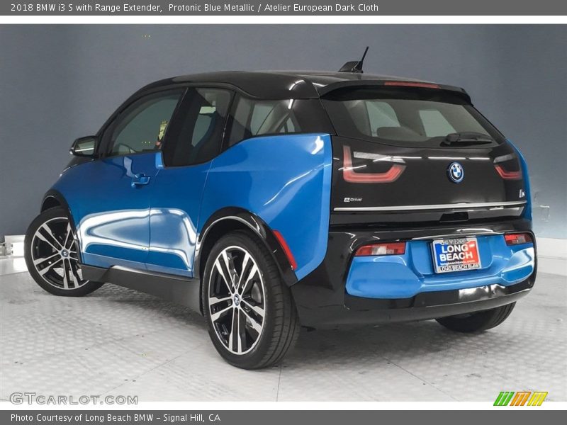 Protonic Blue Metallic / Atelier European Dark Cloth 2018 BMW i3 S with Range Extender