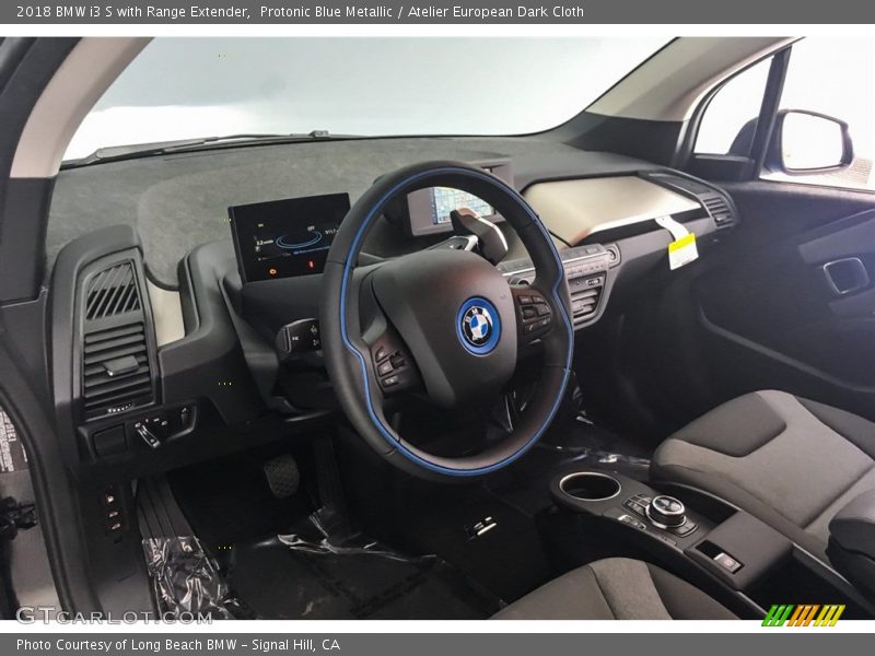 Protonic Blue Metallic / Atelier European Dark Cloth 2018 BMW i3 S with Range Extender