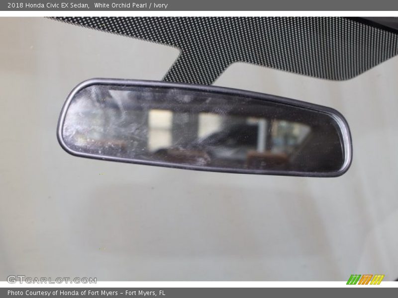 White Orchid Pearl / Ivory 2018 Honda Civic EX Sedan