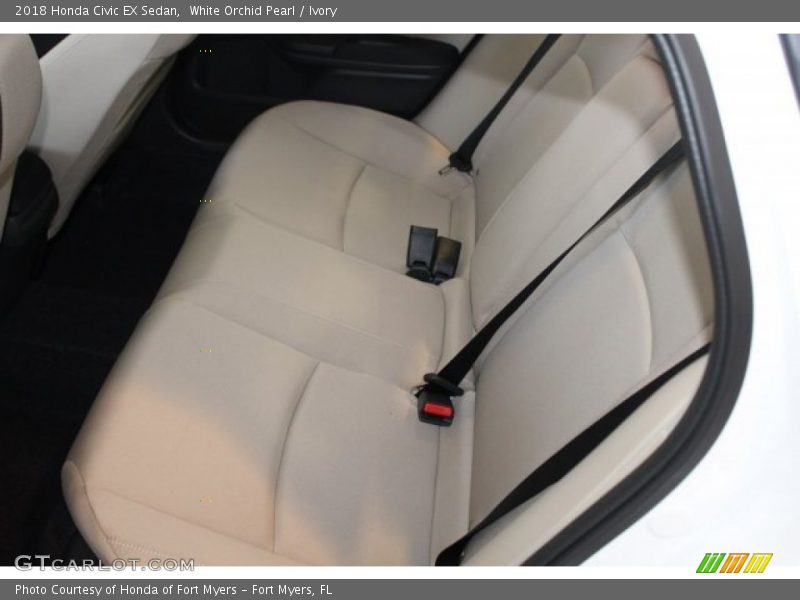 White Orchid Pearl / Ivory 2018 Honda Civic EX Sedan