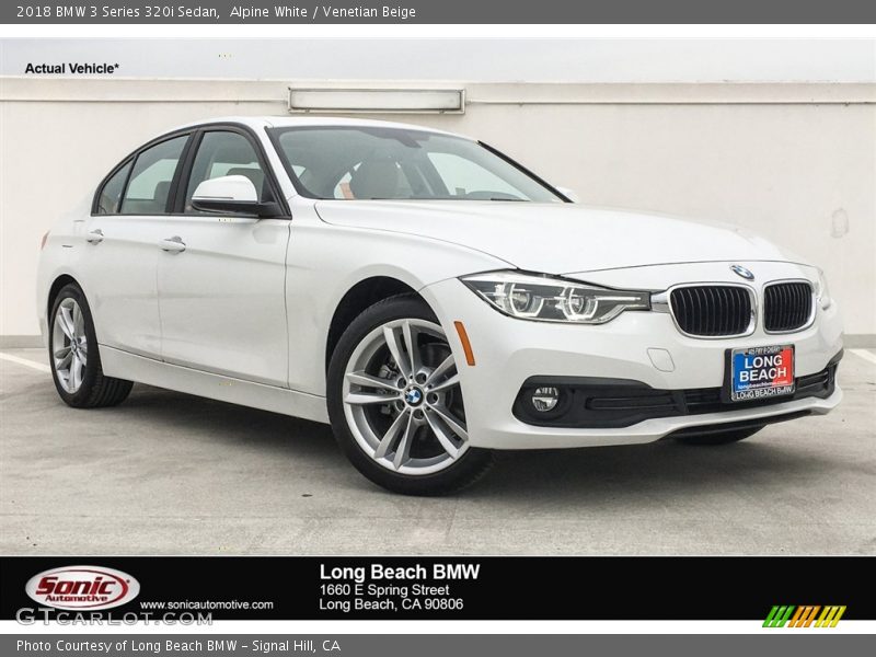 Alpine White / Venetian Beige 2018 BMW 3 Series 320i Sedan