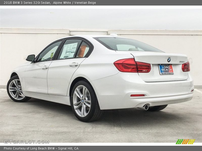 Alpine White / Venetian Beige 2018 BMW 3 Series 320i Sedan