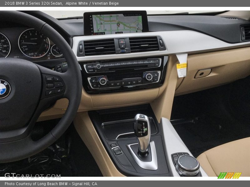 Alpine White / Venetian Beige 2018 BMW 3 Series 320i Sedan
