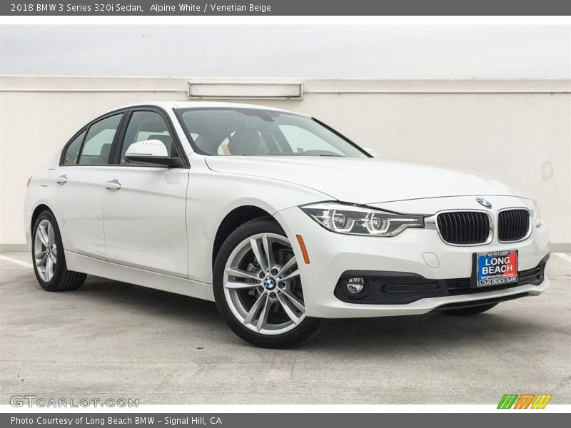 Alpine White / Venetian Beige 2018 BMW 3 Series 320i Sedan