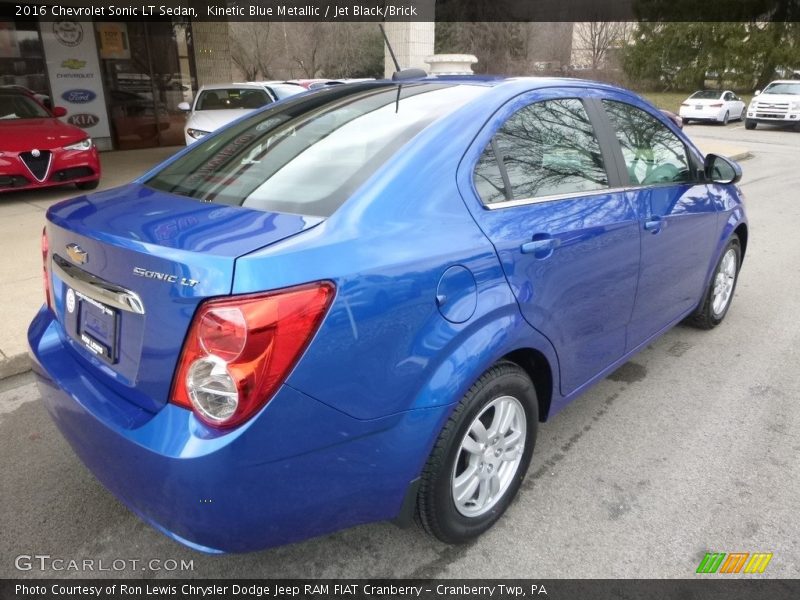 Kinetic Blue Metallic / Jet Black/Brick 2016 Chevrolet Sonic LT Sedan