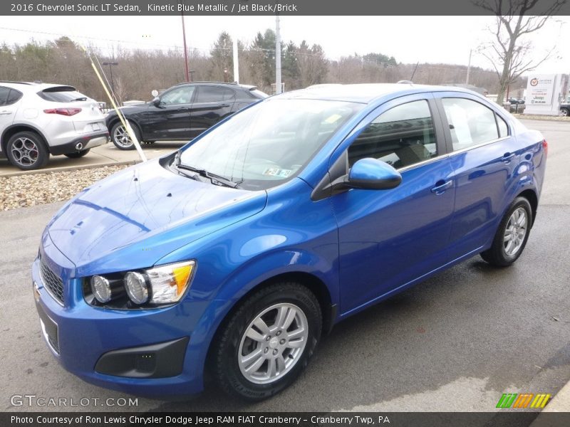 Kinetic Blue Metallic / Jet Black/Brick 2016 Chevrolet Sonic LT Sedan