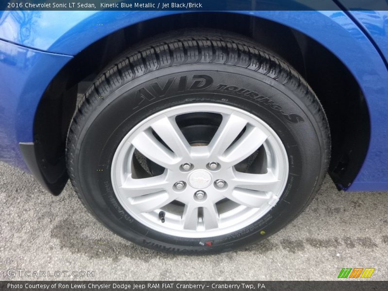 Kinetic Blue Metallic / Jet Black/Brick 2016 Chevrolet Sonic LT Sedan