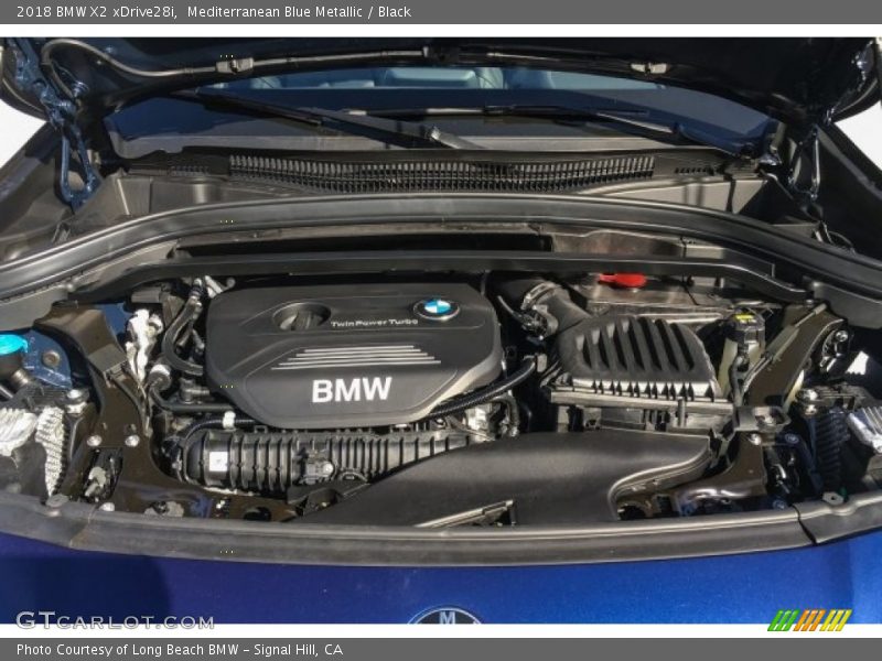Mediterranean Blue Metallic / Black 2018 BMW X2 xDrive28i