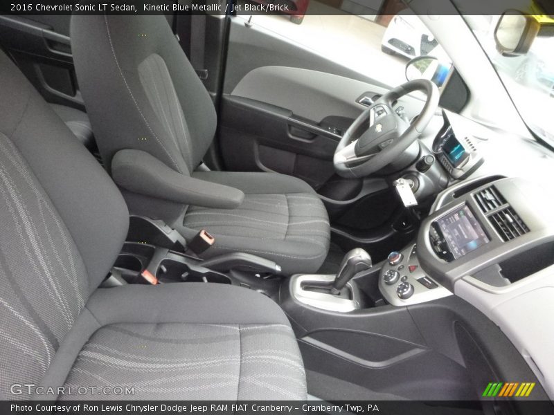 Kinetic Blue Metallic / Jet Black/Brick 2016 Chevrolet Sonic LT Sedan